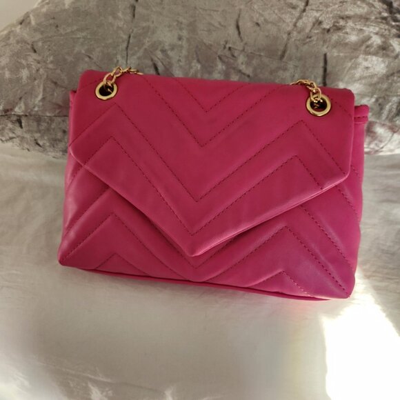 Pink Quilted Crossbody Bag NWOT - Picture 9 of 13